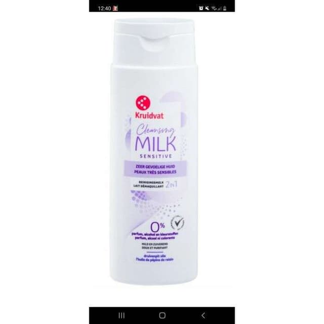 Kruidvat Ultra Sensitive Reinigingsmelk 2 In 1
