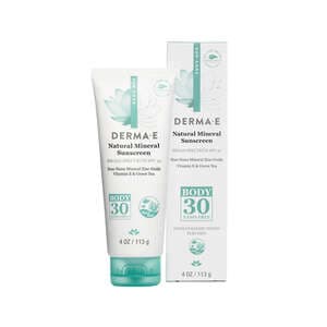 Derma E Natural Mineral Sunscreen Broad Spectrum SPF 30 Body