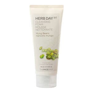 THE FACE SHOP Herb Day 365 Cleansing Foam Mung Beans