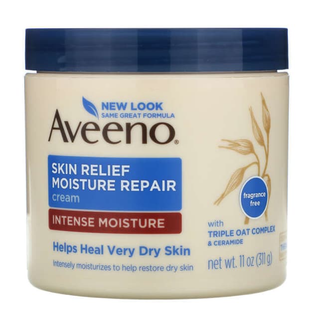 Aveeno Active Naturals, Skin Relief Moisture Repair Cream, Fragrance Free
