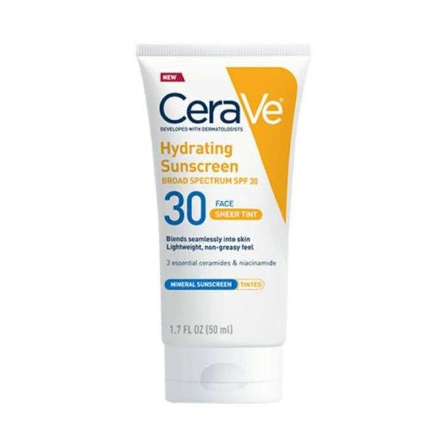 CeraVe Hydrating Sunscreen Broad Spectrum SPF 30 Face Sheer Tinted