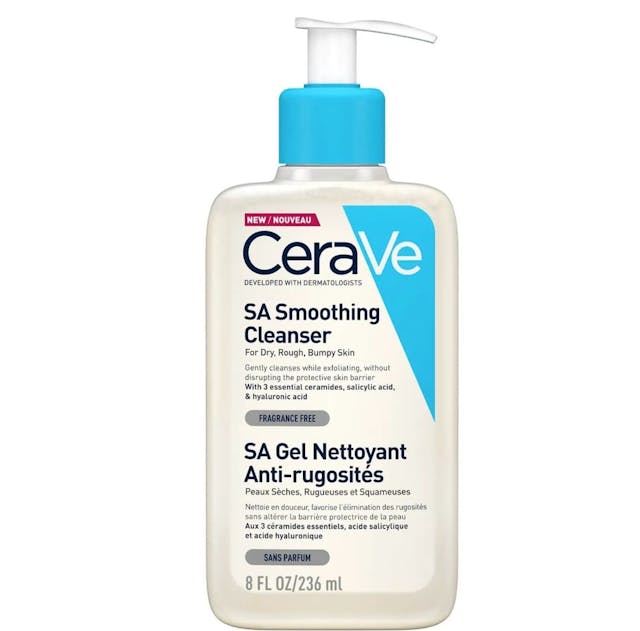 CERAVE SA SMOOTHING CLEANSER WITH SALICYLIC ACID FOR DRY, ROUGH & BUMPY SKIN